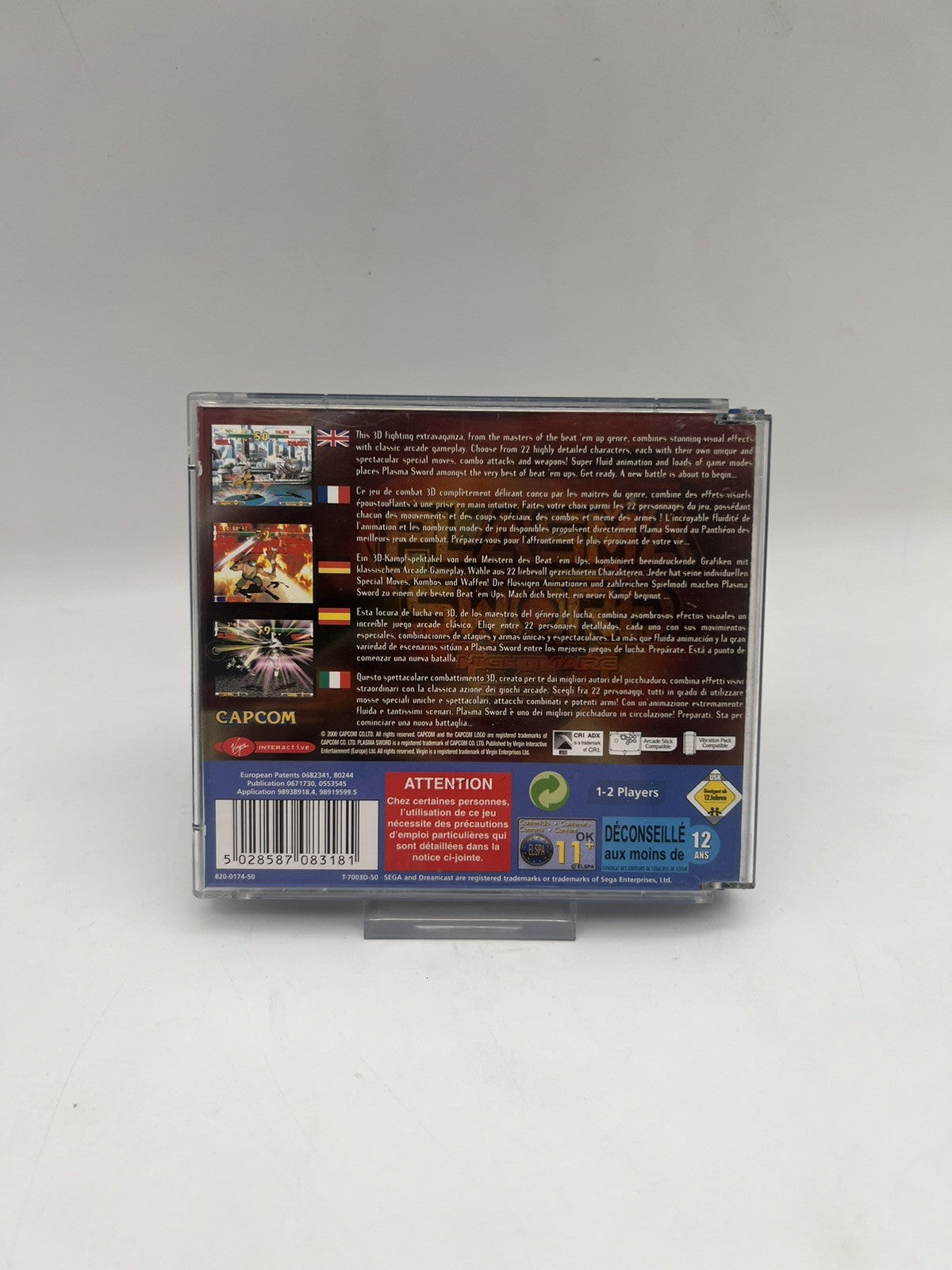 Plasma Sword - Sega Dreamcast - OVP + Anleitung - OVP Beschädigt