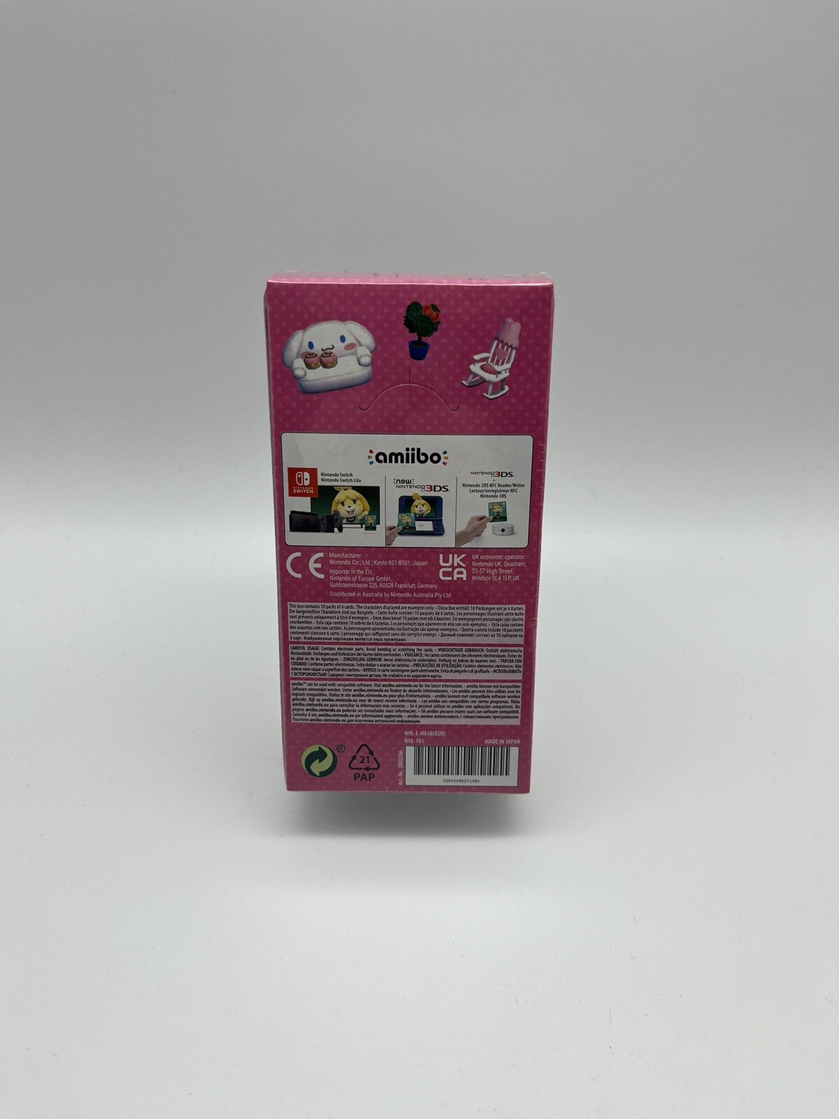 Display Animal Crossing Sanrio Amiibo Karten EU-Version - Original - Booster NEU