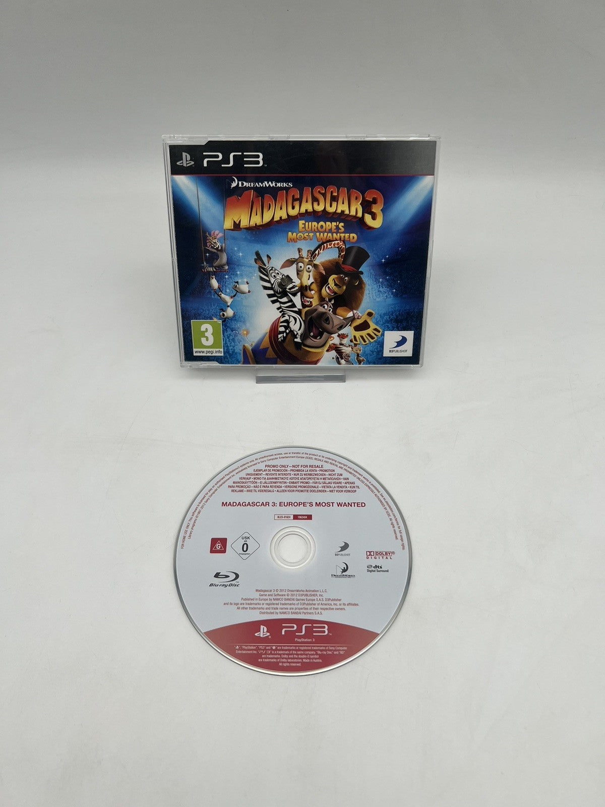 Madagascar 3 - Sony PlayStation 3 - PS3 - Promo - Selten