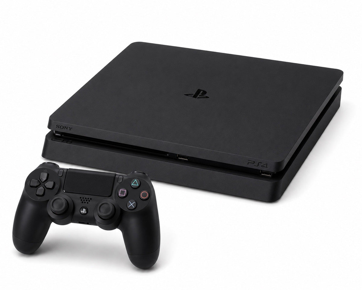 Sony Playstation 4 PS4 Slim Konsole Spielekonsole Schwarz - Konsole - Controller