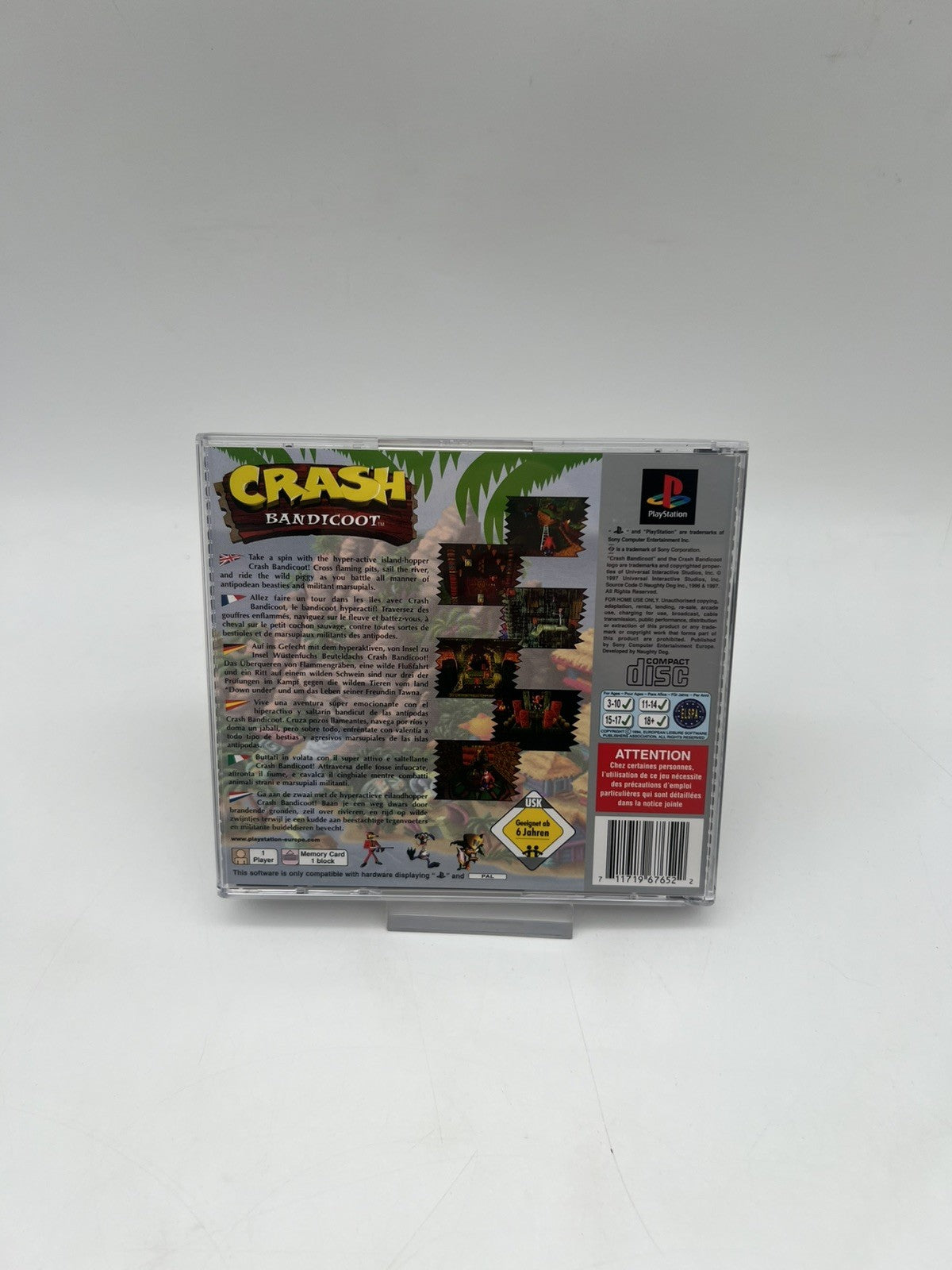 Crash Bandicoot - Sony PlayStation 1 - PS1 - OVP + Anleitung