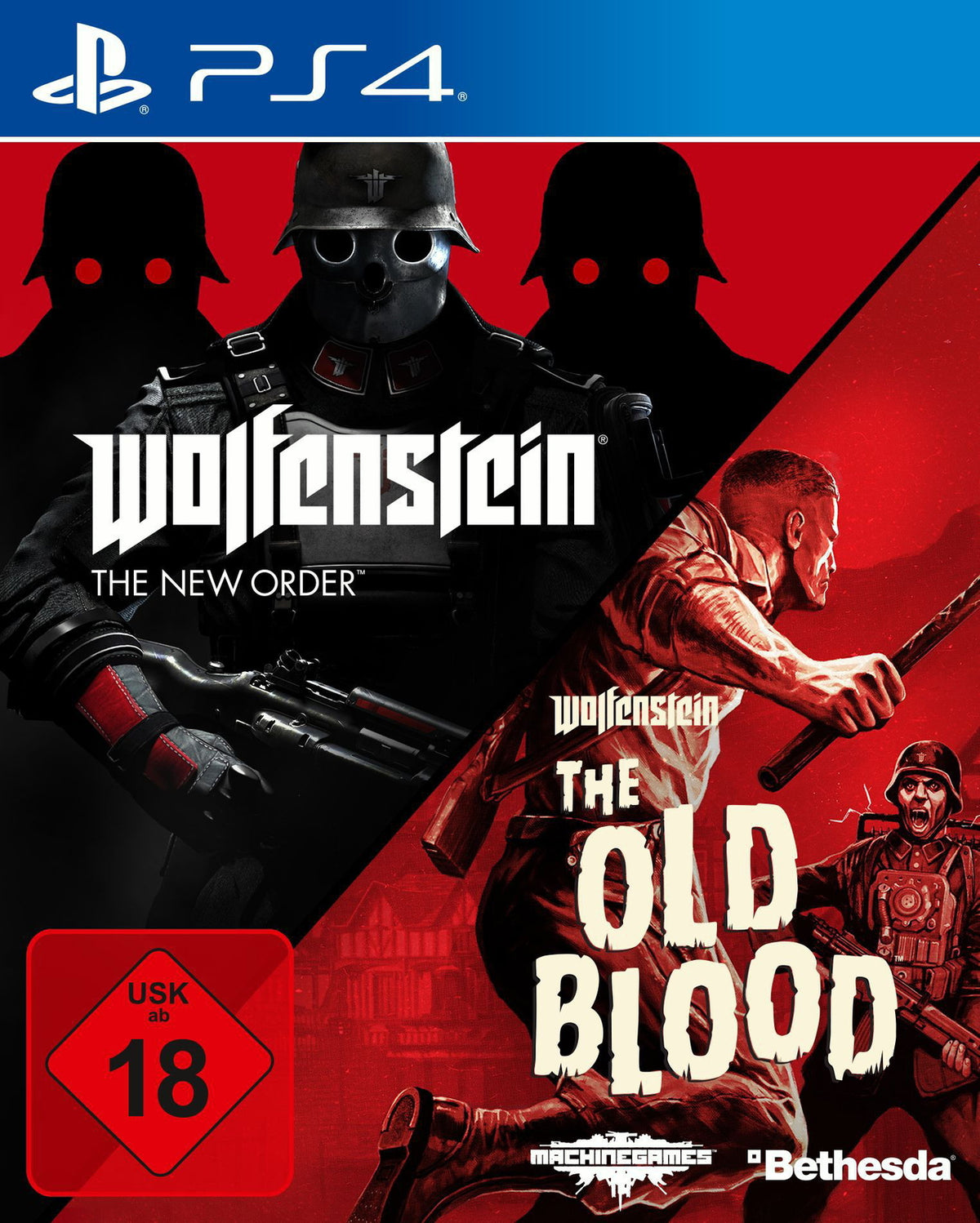 Wolfenstein The New Order & The Old Blood - Sony PlayStation 4 PS4 - NEU SEALED
