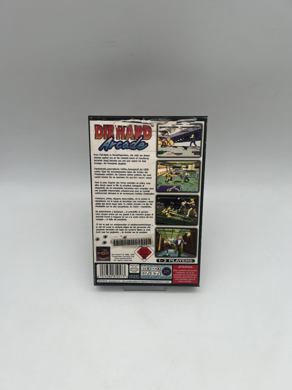 Die Hard Arcade - Sega Saturn - OVP + Anleitung