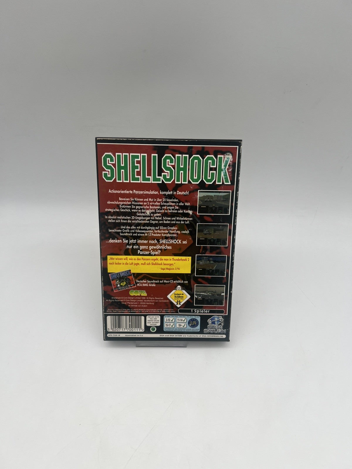 Shellshock - Sega Saturn - OVP + Anleitung - Shell Shock