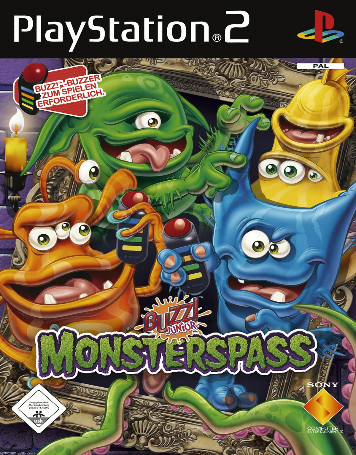 Buzz! Junior: Monsterspaß - Sony PlayStation 2 - PS2 - Inkl. Buzz Buzzer - OVP