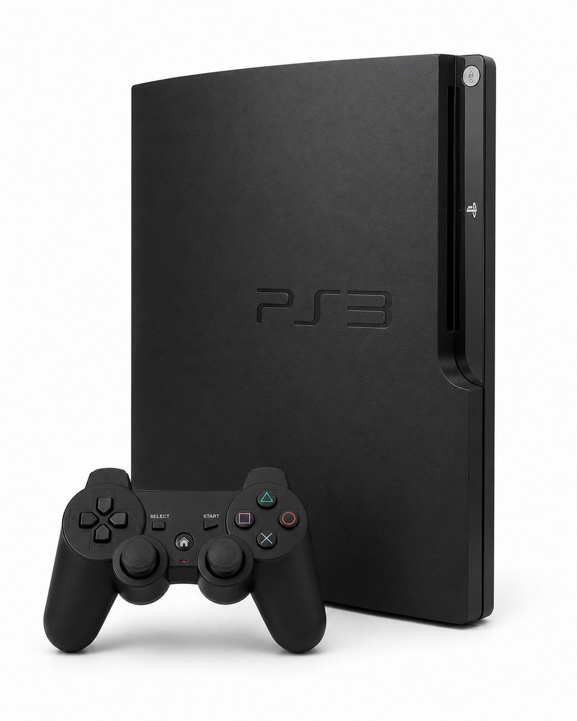 Sony PlayStation 3 Slim Konsole PS3 Schwarz + Controller + Alle Kabeln