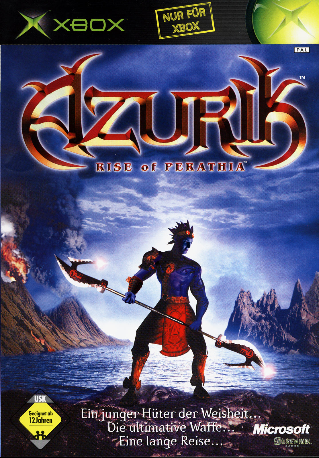Azurik - Rise of Perathia - Microsoft Xbox Classic - NEU & Sealed
