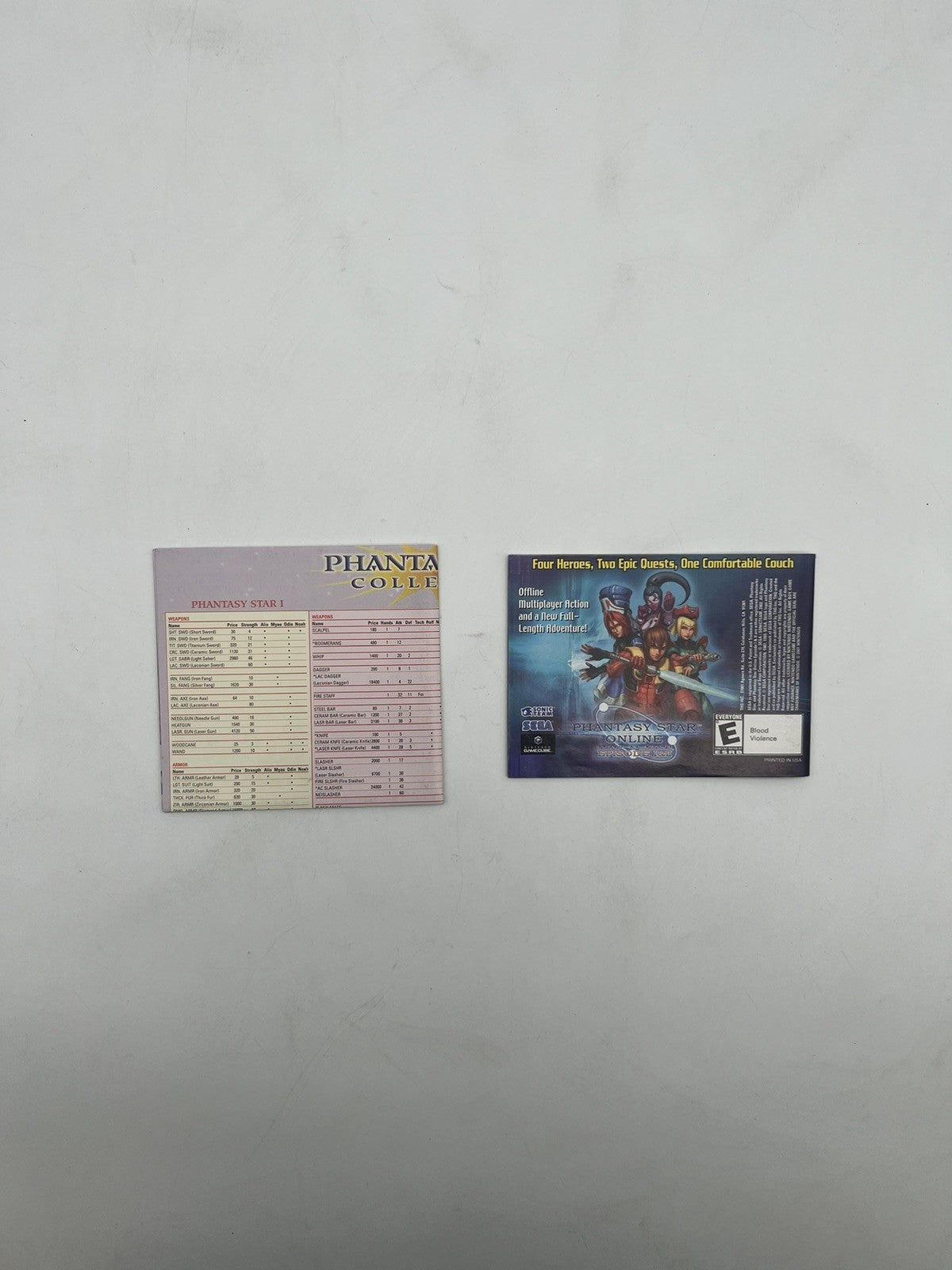 Phantasy Star Collection - Nintendo Gameboy Advance - Nur Anleitung