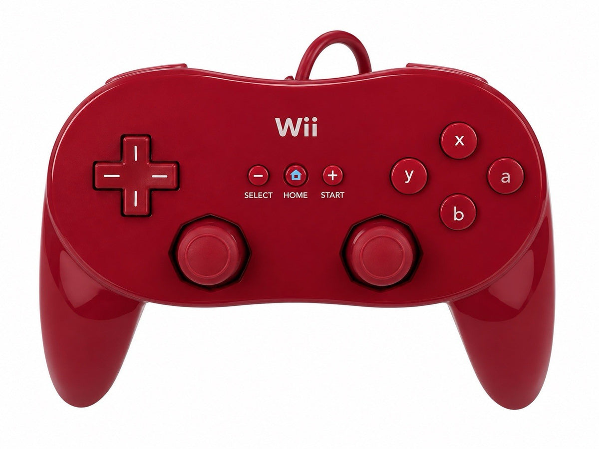 Nintendo Wii Classic Pro Controller - Rot - getestet - Original