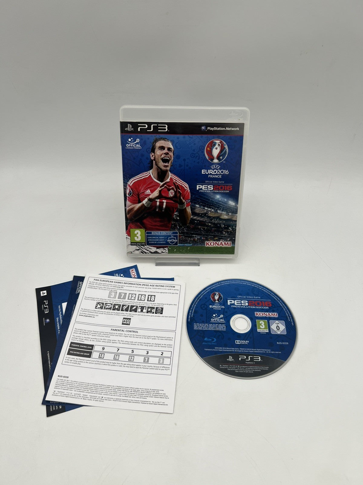 PES 2016 - Pro Evolution Soccer - Sony PlayStation 3 - PS3 - UEFA Euro - OVP