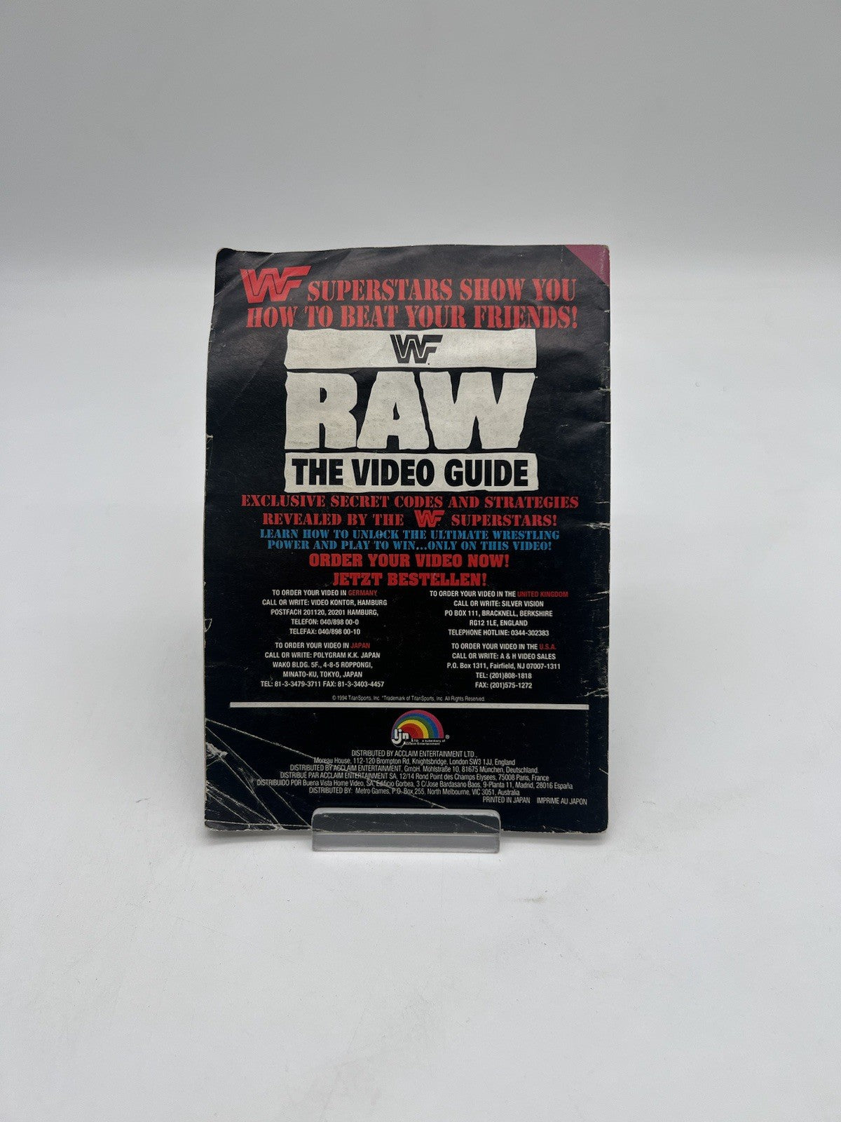 WWF RAW - SUPER NINTENDO - SNES - NUR ANLEITUNG