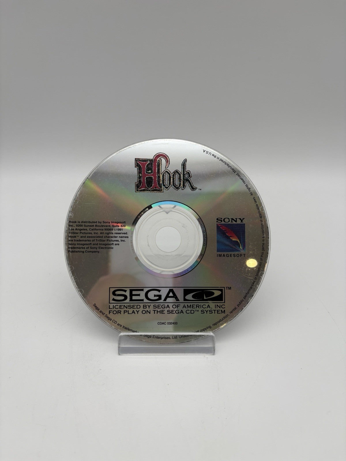 Hook - Sega CD - NTSC-U/C - Nur CD
