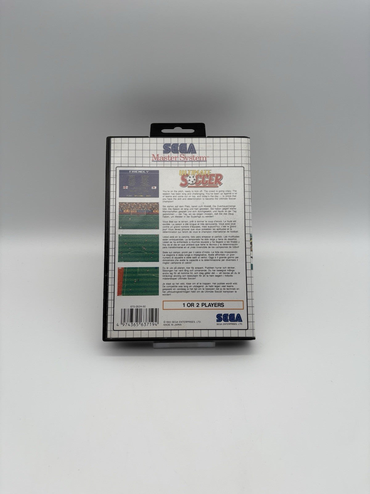 Sega Master System - Ultimate Soccer - OVP + Anleitung- Original