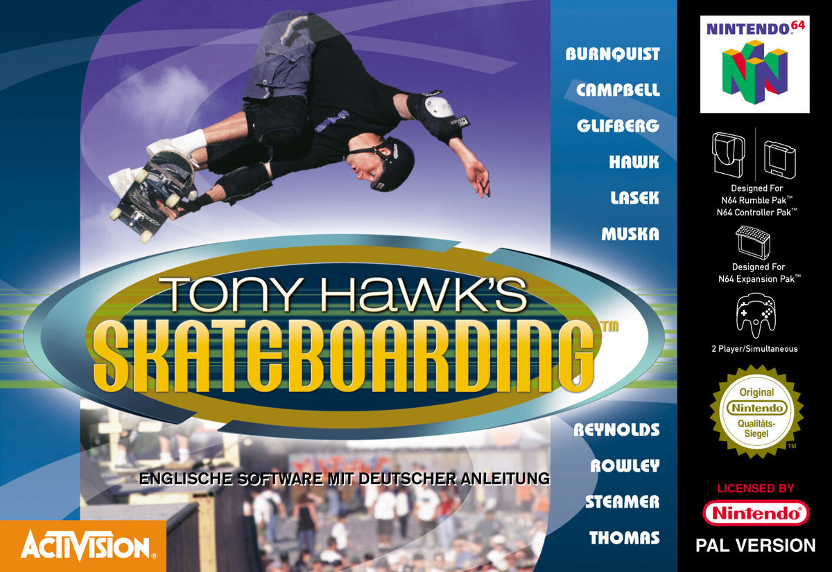 Tony Hawk's Skateboarding - Nintendo 64 - N64 - Leerkarton - NUR OVP + Anleitung
