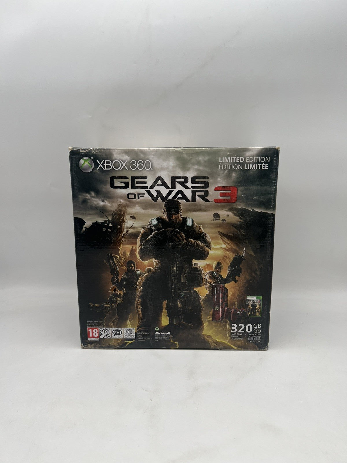 Microsoft Xbox 360 Gears of War 3 Limited Edition Slim Konsole - OVP - Rot