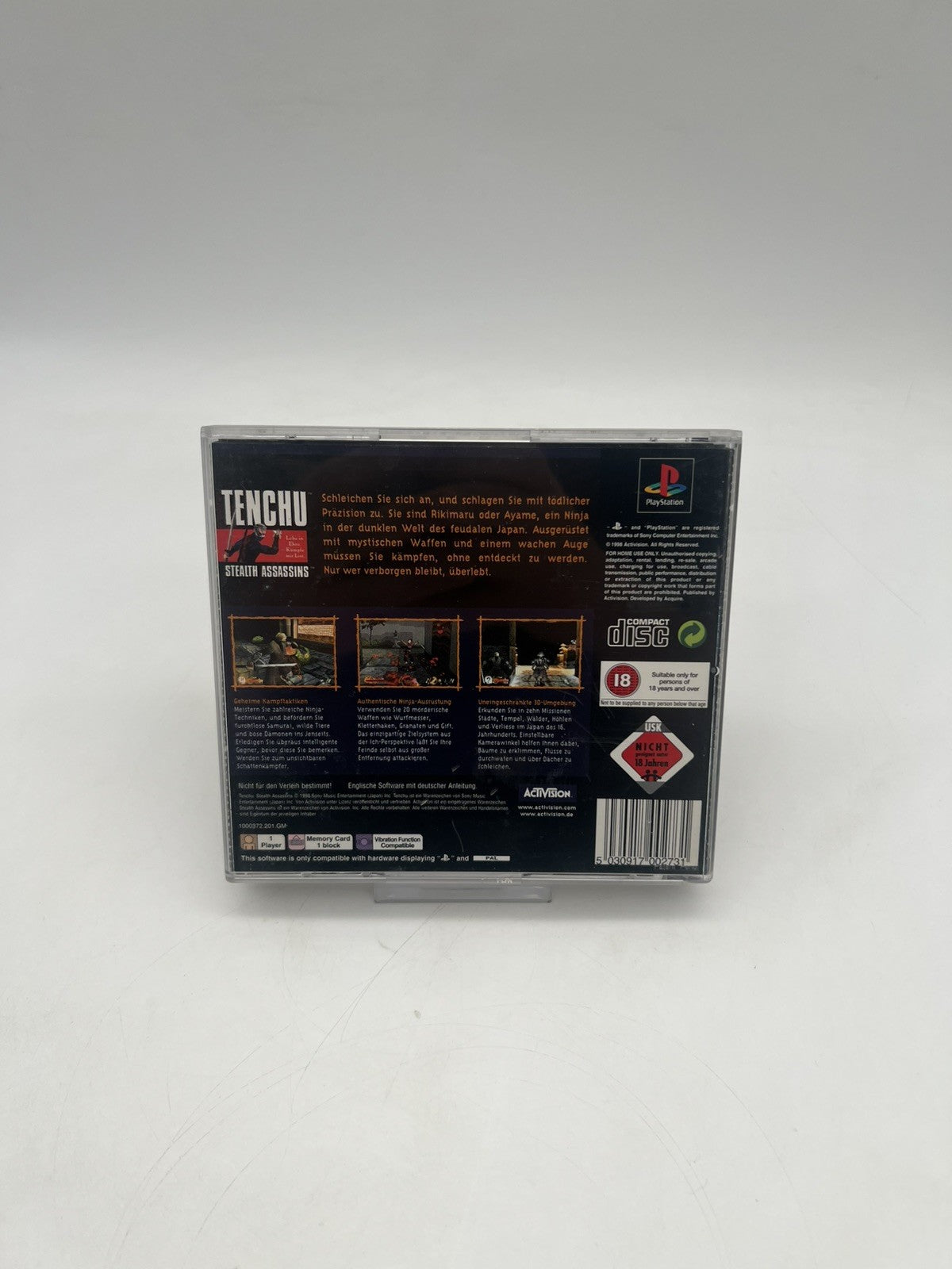 Tenchu 1 Stealth Assassins - Sony PlayStation 1 - PS1 - OVP + Anleitung