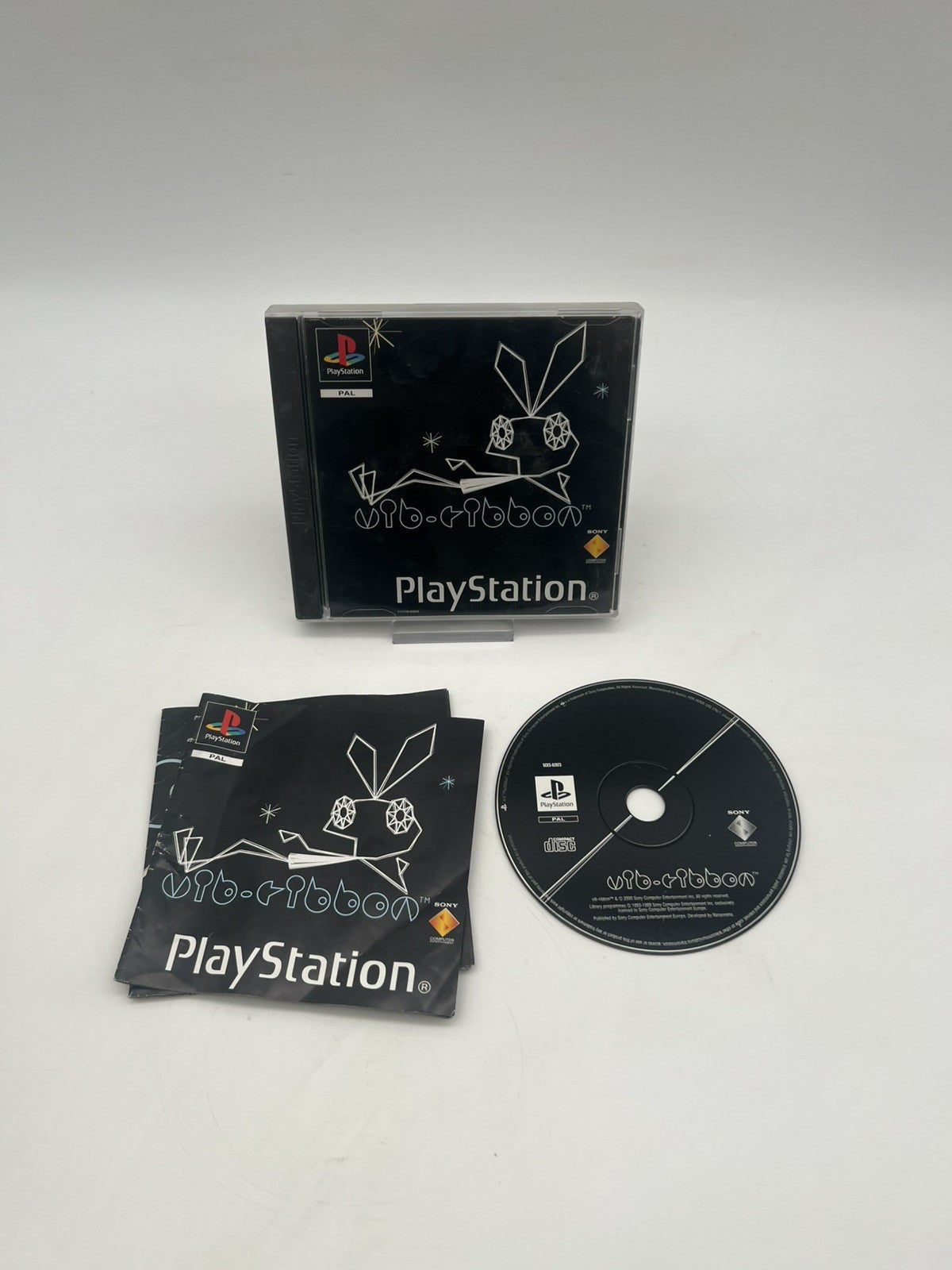 Vib Ribbon - Sony PlayStation 1 - PS1 - OVP + Anleitung + Poster