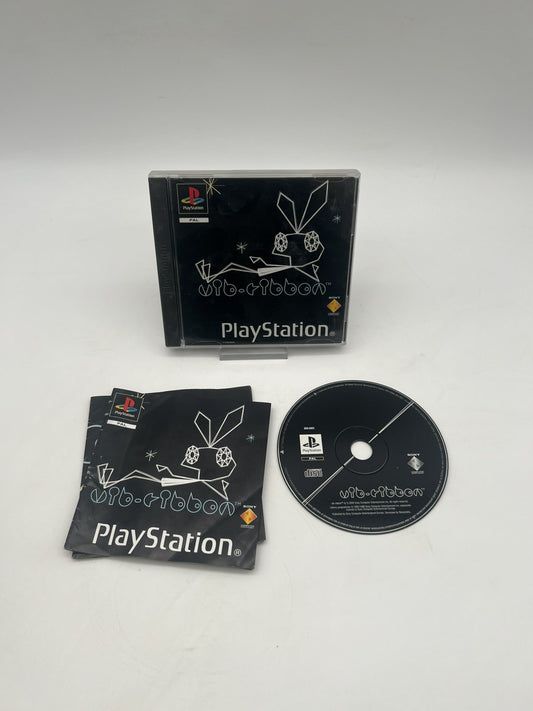Vib Ribbon - Sony PlayStation 1 - PS1 - OVP + Anleitung + Poster