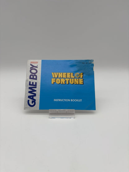Wheel of Fortune - Nintendo GameBoy - Nur Anleitung