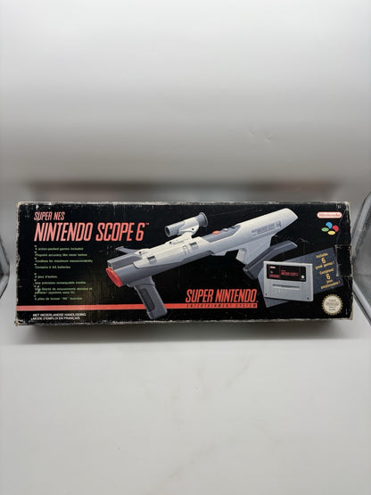 Super Nintendo Scope 6  - SNES - OVP - Retro - Light Gun - Original