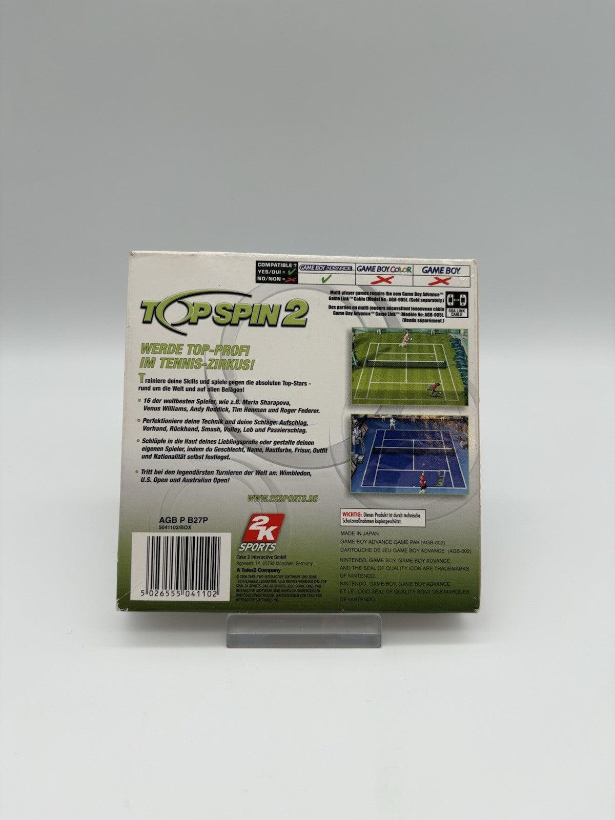 Top Spin 2 (Nintendo GameBoy Advance) - GBA - OVP + Anleitung