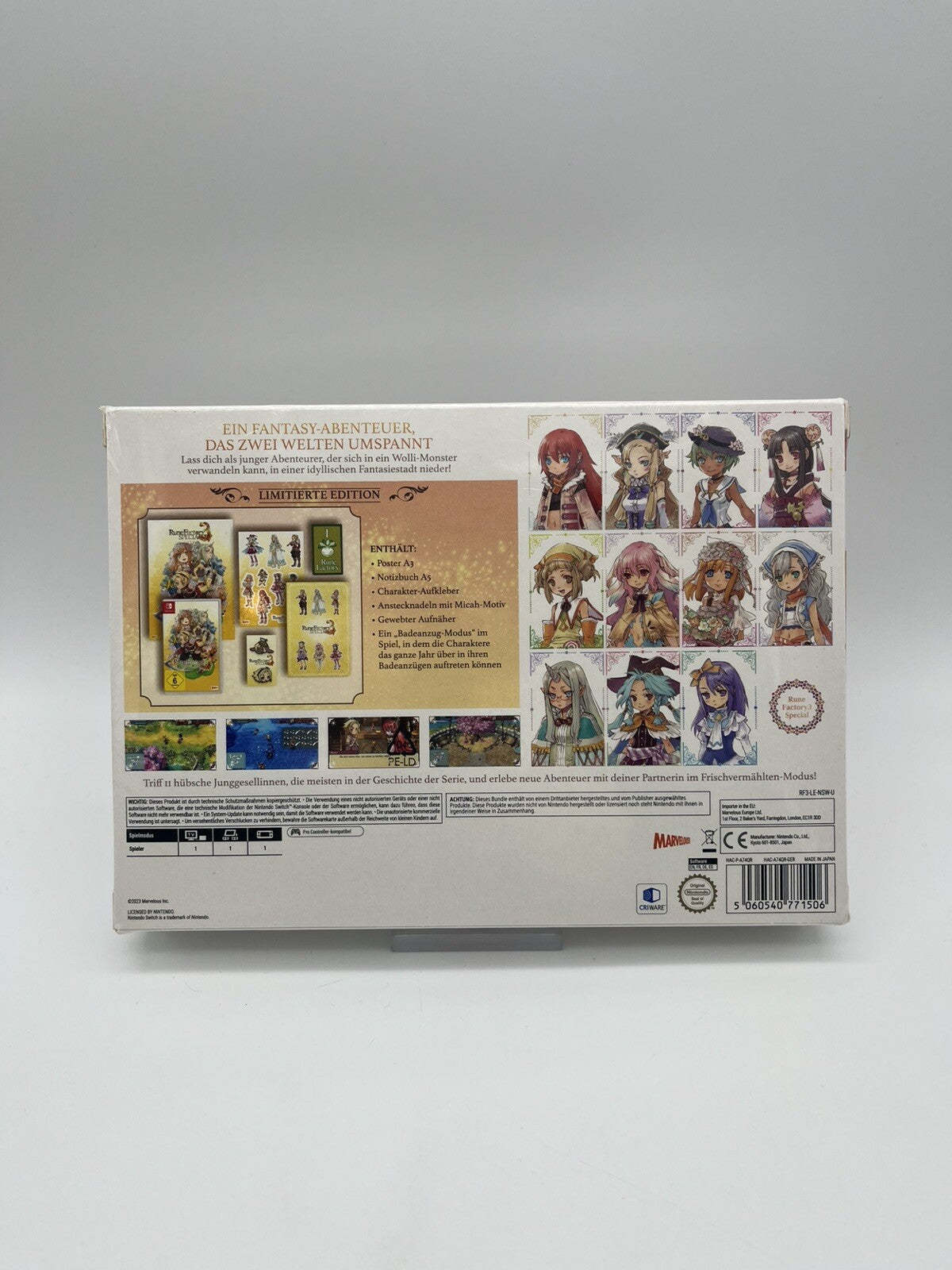 Rune Factory 3 - Special Limited Edition - Nintendo Switch - NEU & Sealed