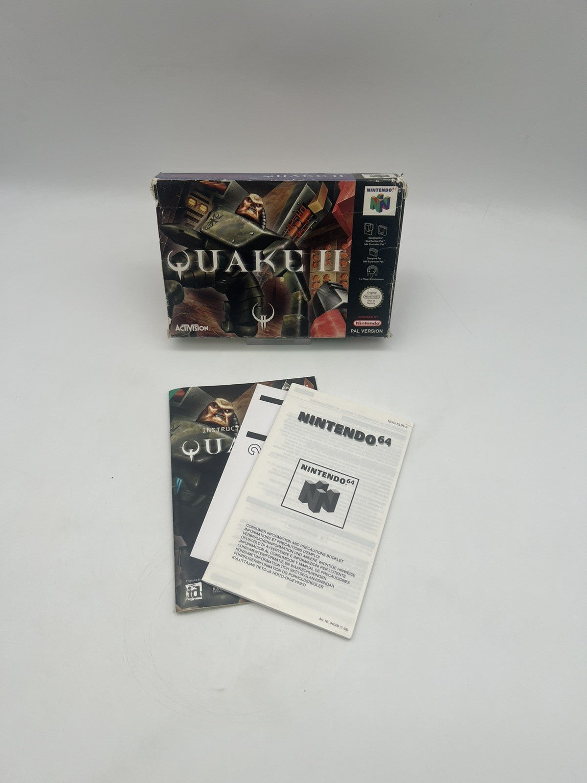 Quake 2 Nintendo 64 - N64 - Leerkarton - OVP + Anleitung - Ohne Spiel