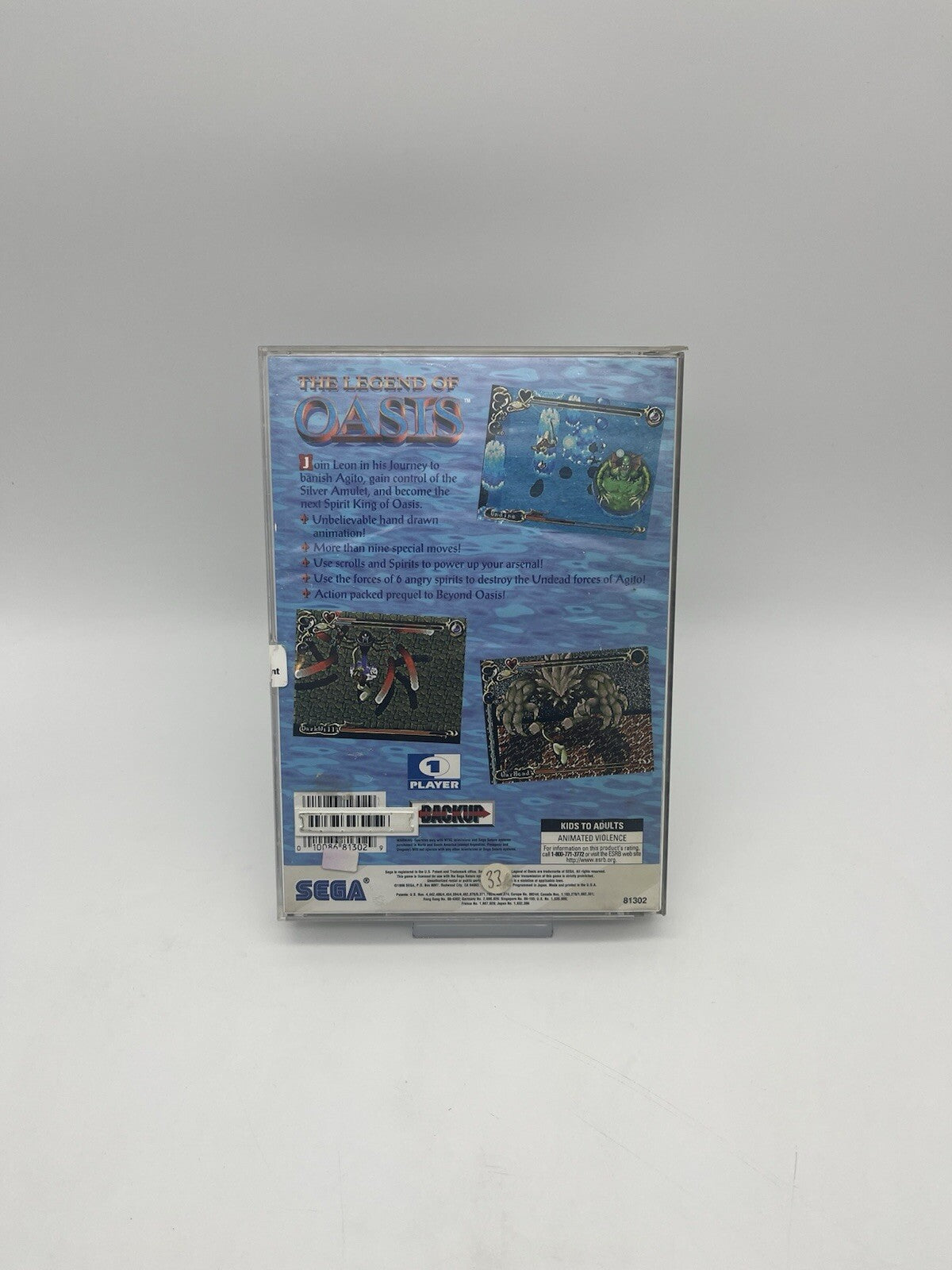 The Legend Of Oasis Sega Saturn - OVP Beschädigt + Anleitung Beschädigt NTSC-U/C