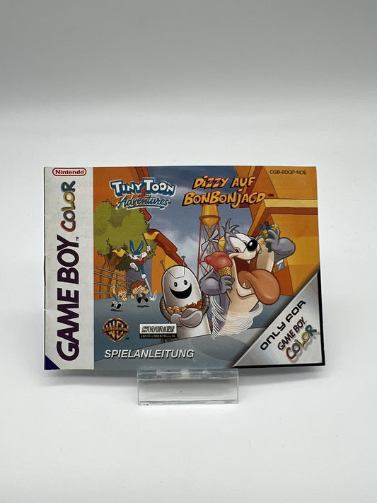 Tiny Toon Adventures Dizzy auf Bonbonjagd - Gameboy Color - Nur Anleitung