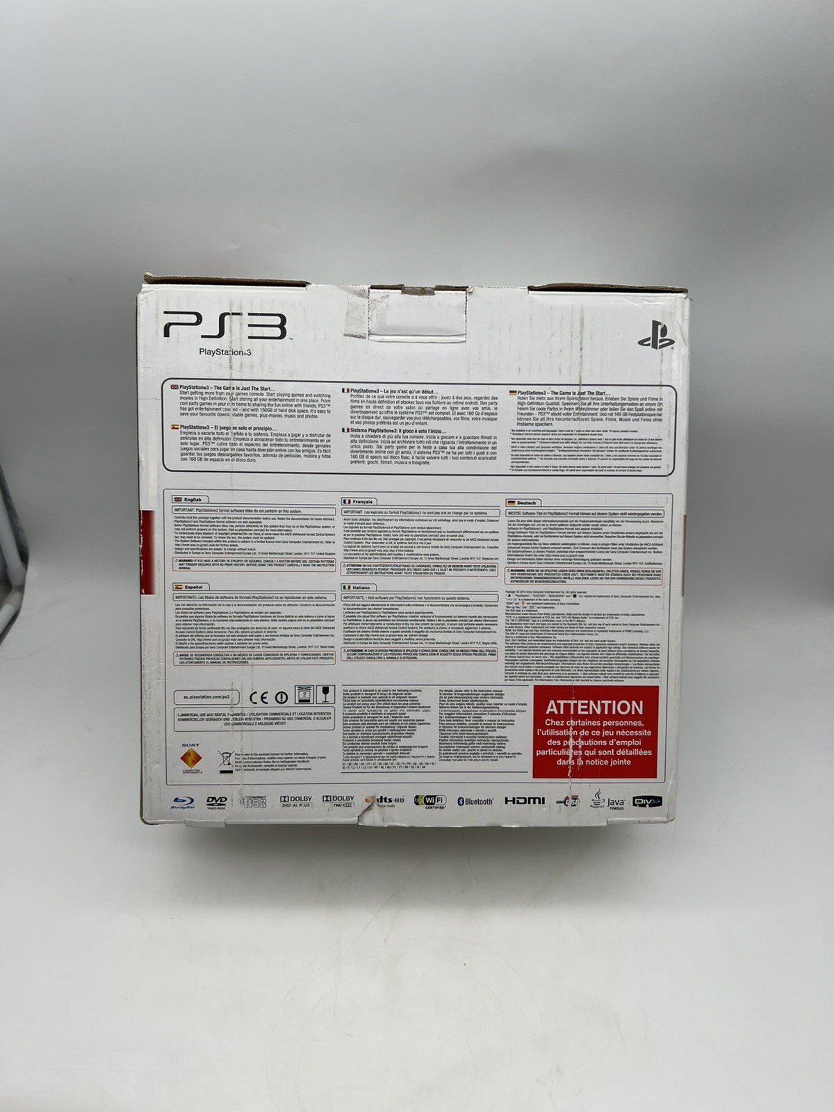 Sony PlayStation 3 PS3 SlimLeerkarton - Nur OVP -  Ohne Konsole - Nur Verpackung
