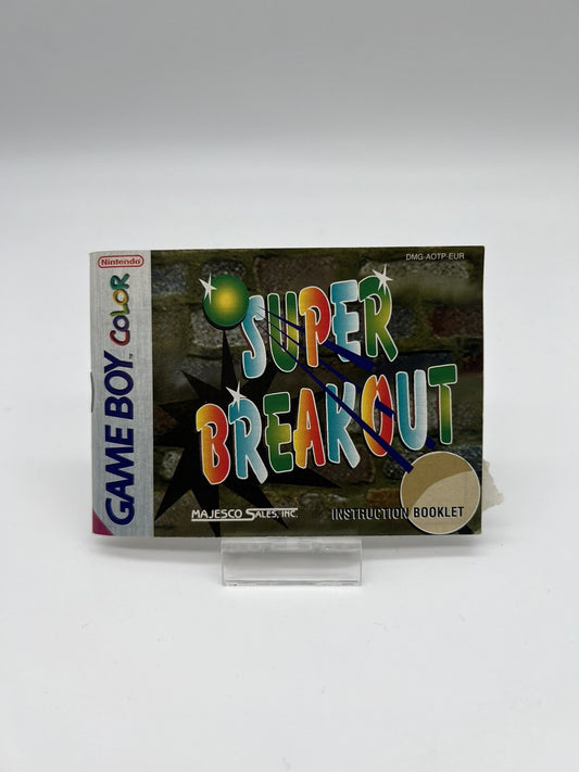 Super Breakout - Nintendo Gameboy Color - Nur Anleitung
