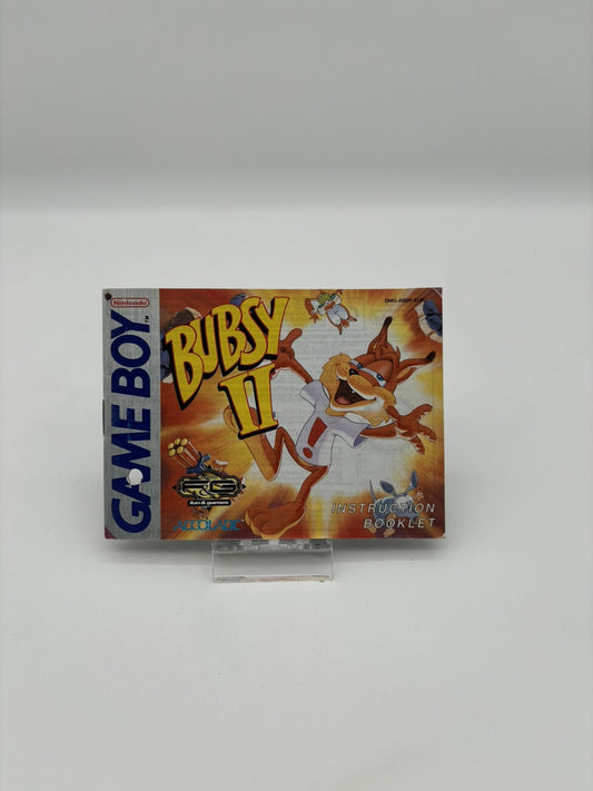 Bubsy II 2 - Nintendo Gameboy - Nur Anleitung