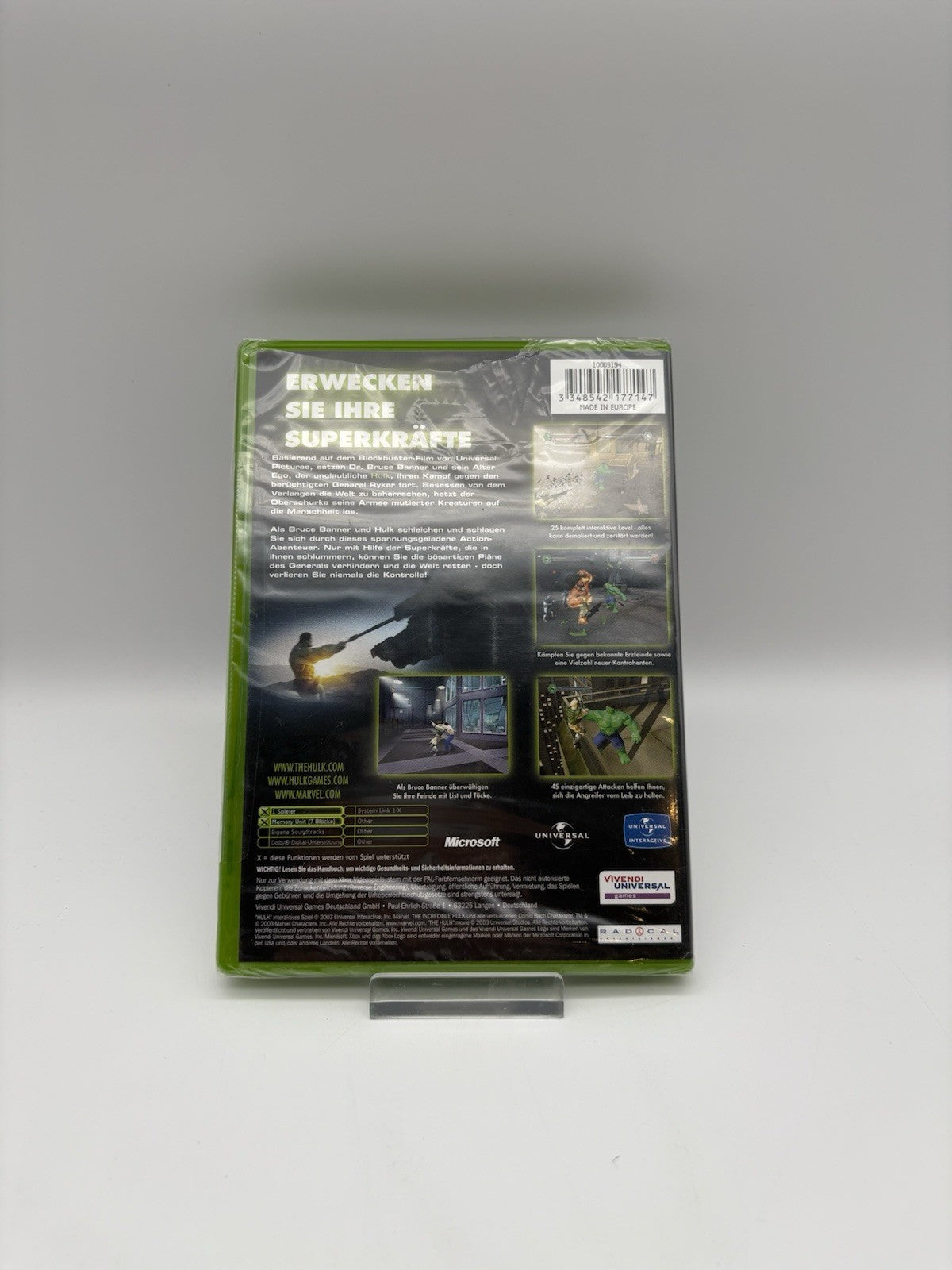 Hulk (Microsoft Xbox Classic) - Neu - Sealed