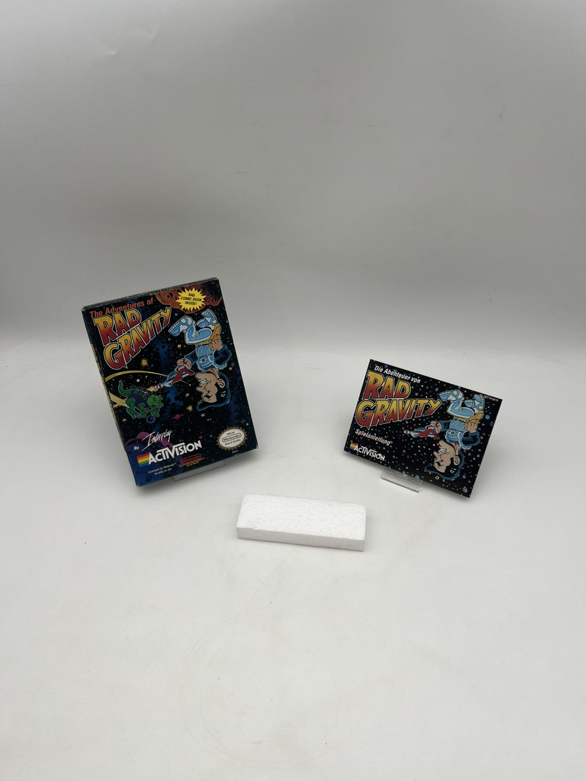 Rad Gravity - Nintendo NES - Leerkarton - OVP + Anleitung - OHNE SPIEL