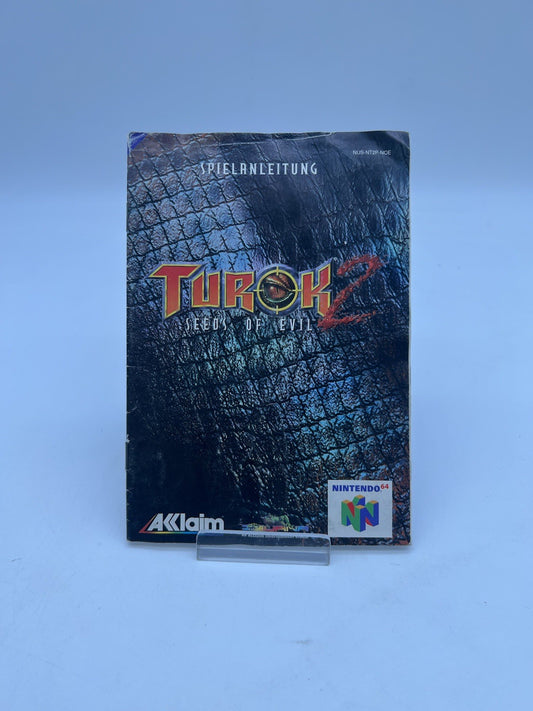 Turok 2 - Nintendo 64 - N64  - Spielanleitung - Nur Anleitung
