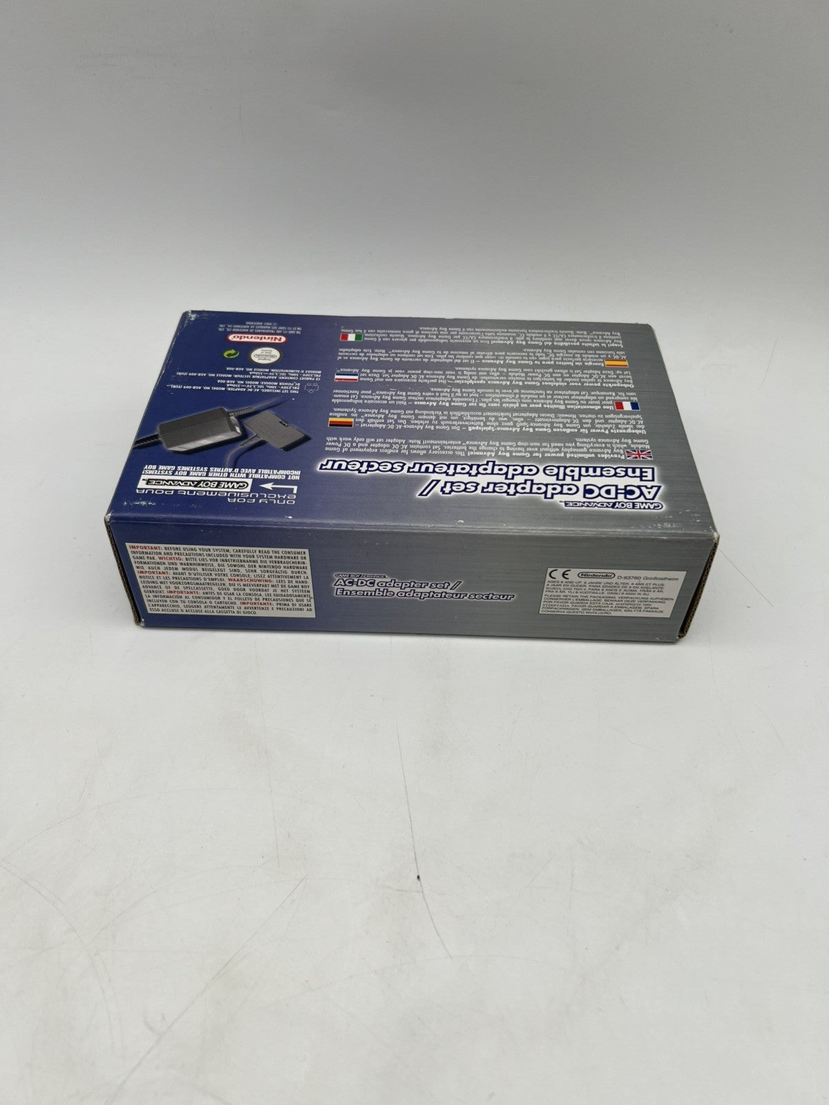 Nintendo GameBoy Advance AC-DC Adapter Set Netzteil Kabel in OVP GBA