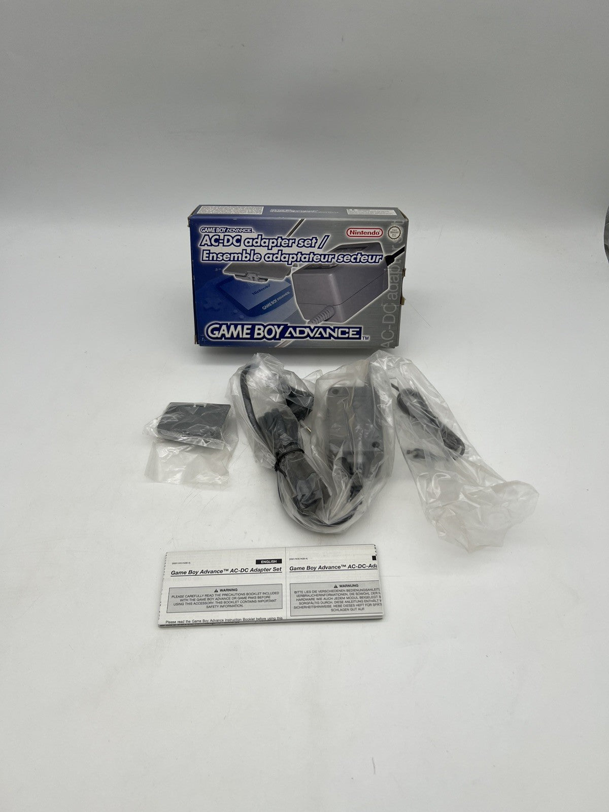 Nintendo GameBoy Advance AC-DC Adapter Set Netzteil Kabel in OVP GBA