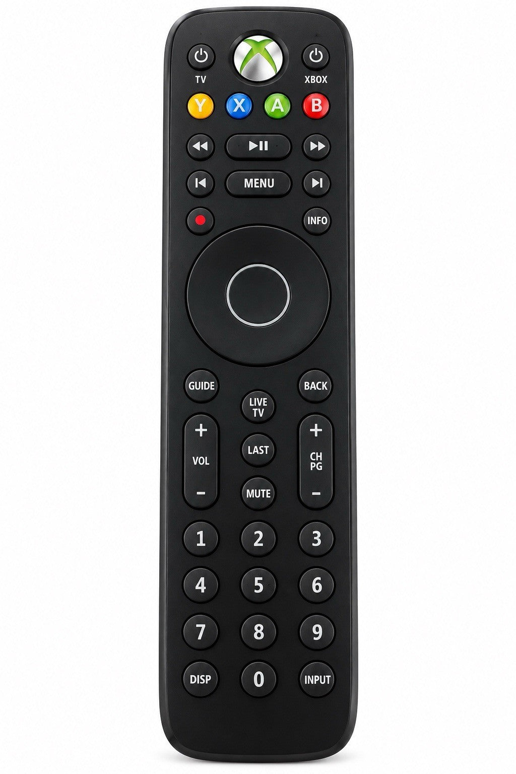 Original Microsoft Xbox 360 Fernbedienung Media Remote Schwarz Model 1493