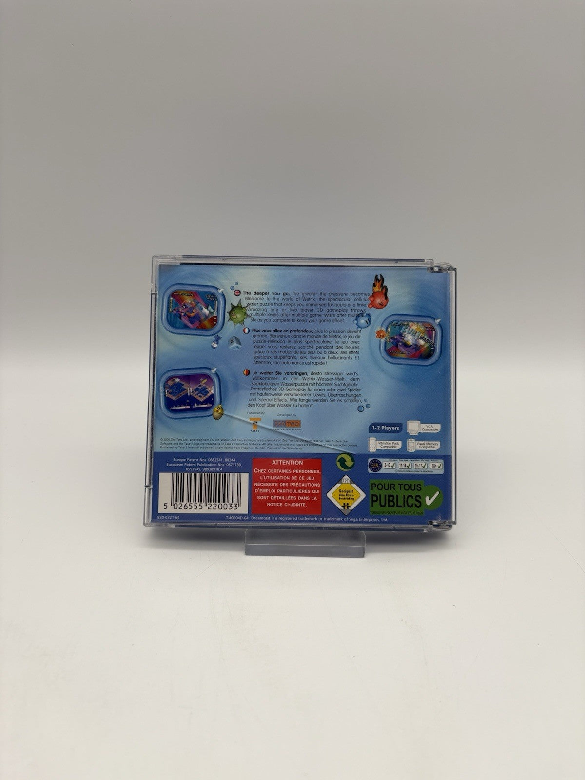 Wetrix+ / Wetrix (Sega Dreamcast) - OVP + Anleitung