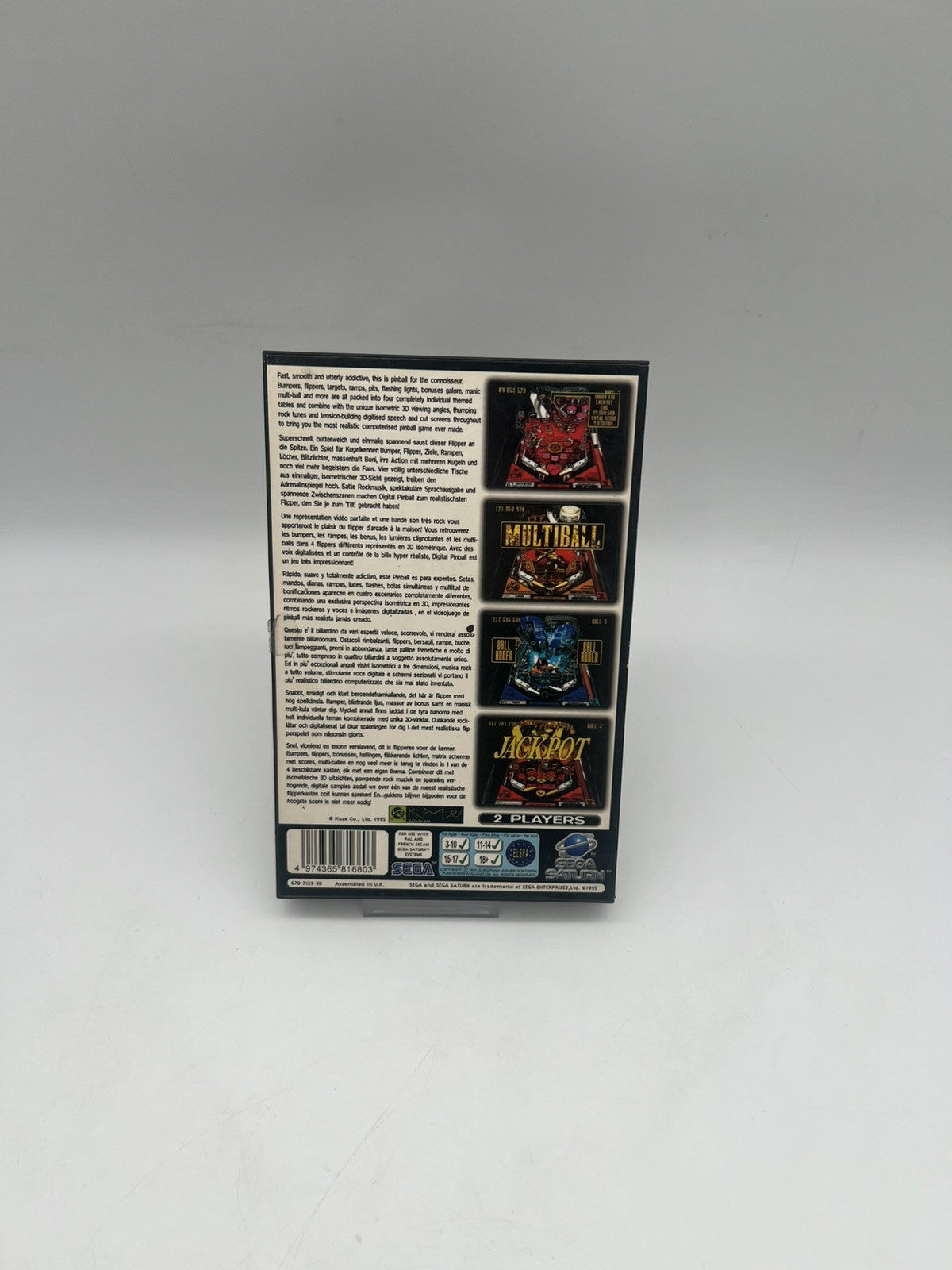 Digital Pinball – Sega Saturn - OVP + Anleitung