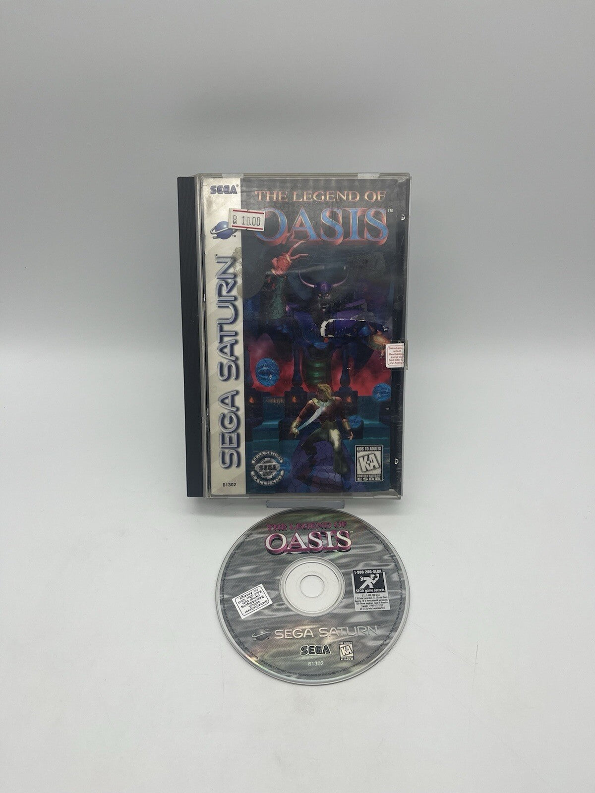 The Legend Of Oasis Sega Saturn - OVP Beschädigt + Anleitung Beschädigt NTSC-U/C