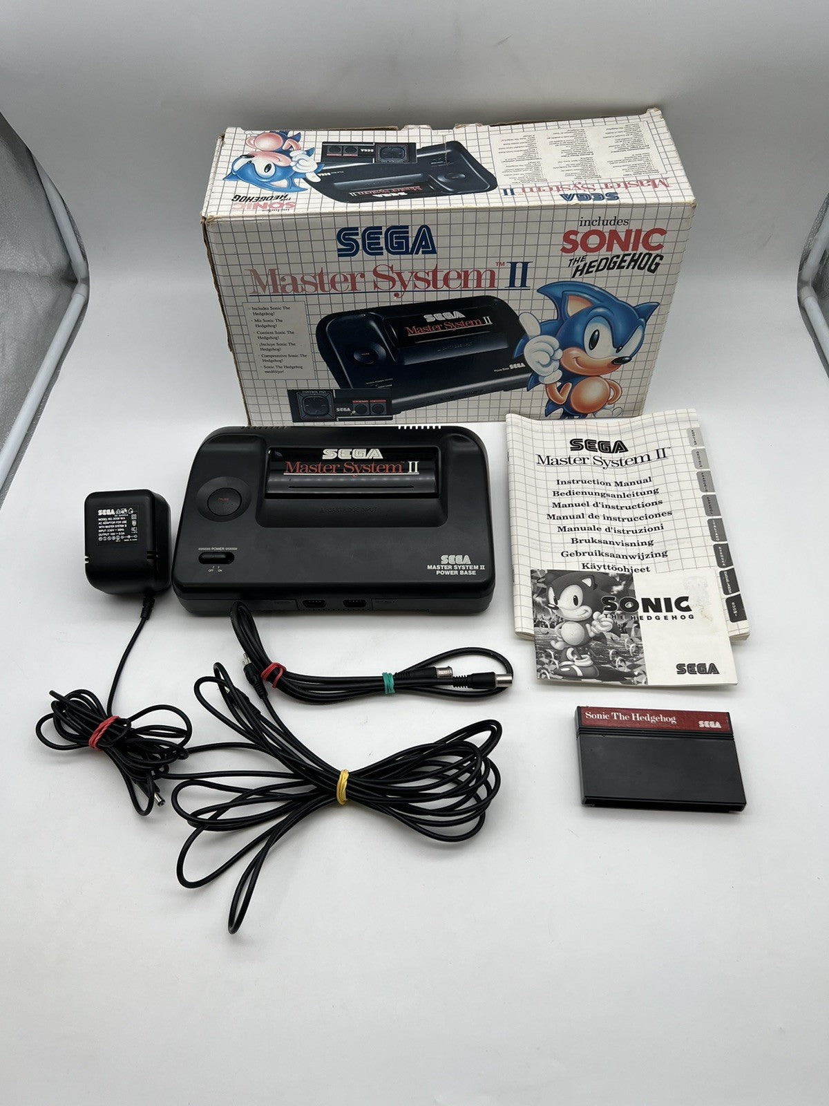 Sega Master System II 2 - Konsole - Sonic The Hedgehog - OVP - Retro