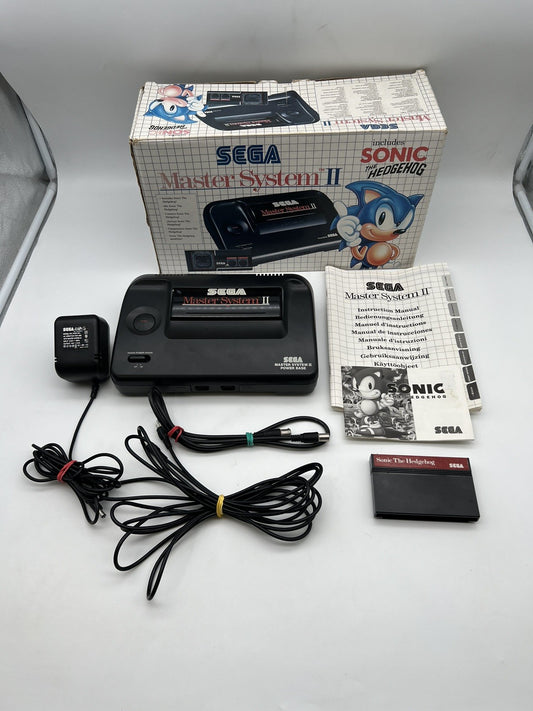 Sega Master System II 2 - Konsole - Sonic The Hedgehog - OVP - Retro