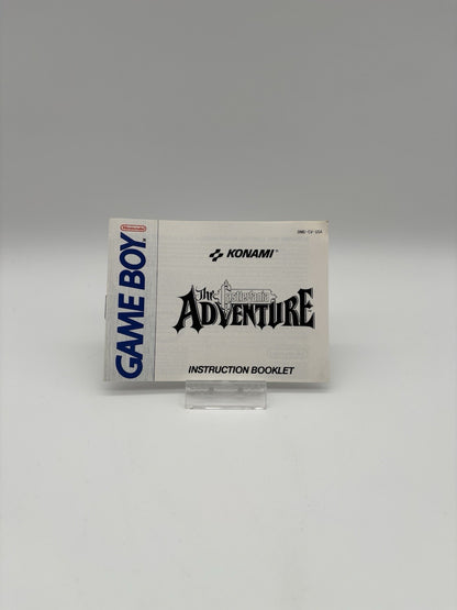 The Castlevania Adventure - Nintendo Gameboy Classic - USA - Nur Anleitung