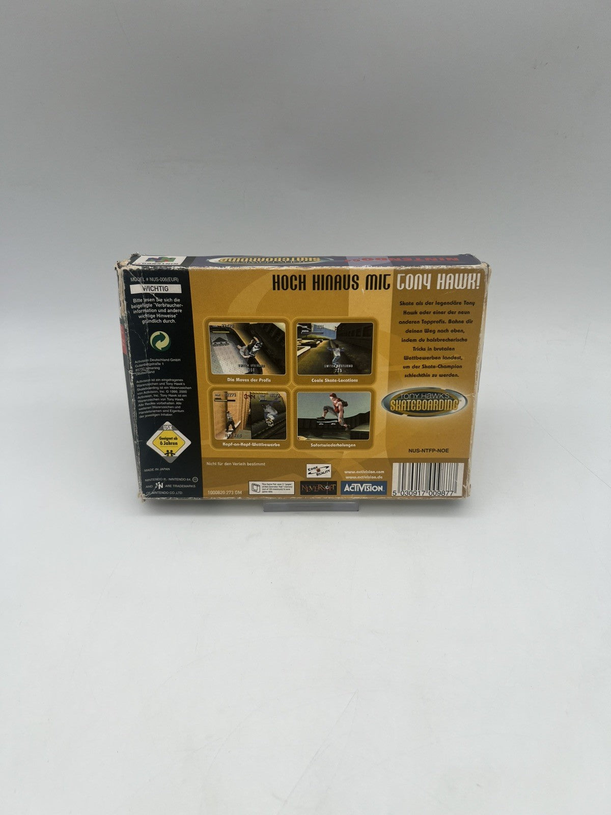 Tony Hawk's Skateboarding - Nintendo 64 - N64 - Leerkarton - NUR OVP + Anleitung