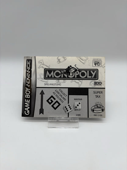 Monopoly - Nintendo GameBoy Advance - GBA - Nur Anleitung - Original
