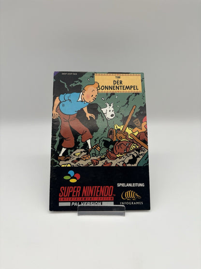 Tim Der Sonnentempel - Super Nintendo - SNES - Nur Anleitung