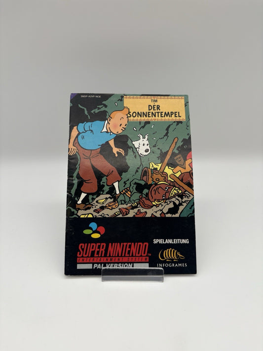 Tim Der Sonnentempel - Super Nintendo - SNES - Nur Anleitung