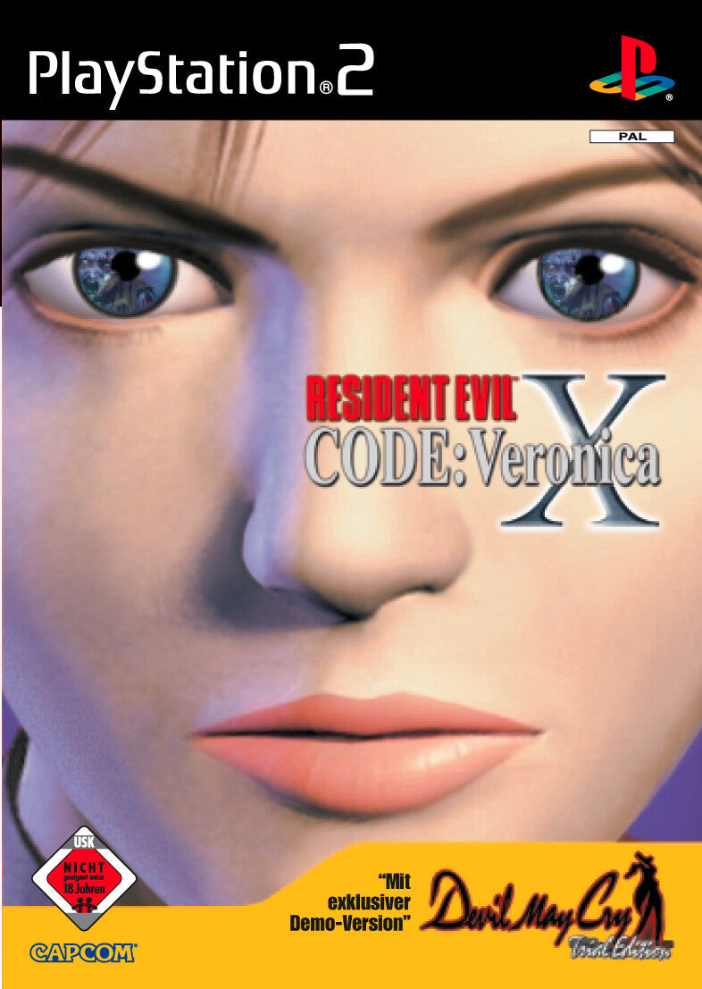 Resident Evil Code Veronica X Sony PlayStation 2 PS2 Leerhülle +Demo Ohne Spiel