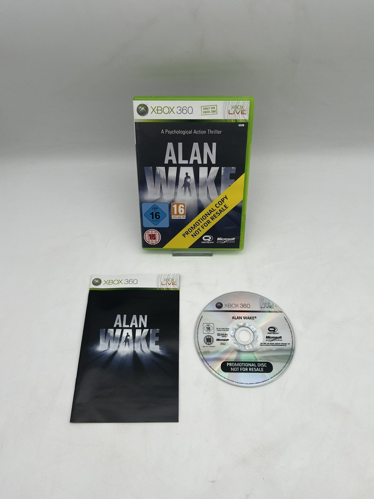 Alan Wake - Microsoft Xbox 360 - Promo CD - OVP + Anleitung - Selten